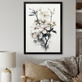 thumbnail image 1 of Designart "White Apple Blossom Minimalism II" Apple Blossom Picture Framed Wall Art Prints, 1 of 5