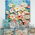 thumbnail image 1 of Designart "White Apple Blossom composition" Floral Wall Art Print, 1 of 5