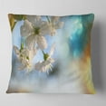 thumbnail image 1 of Designart White Blossoming Cherry Tree - Floral Throw Pillow - 18x18, 1 of 4