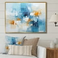 thumbnail image 1 of Designart "White Blue Sky Celestial composition" Modern Floater Framed Wall Art Print, 1 of 7