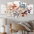 thumbnail image 1 of Designart "White Botanical composition" Abstract Botanicals Wall Art Prints Set, 1 of 5