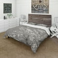 thumbnail image 1 of Designart 'White Cherry Blossoms II' Farmhouse Duvet Cover Set, 1 of 4
