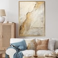 thumbnail image 1 of Designart "White Earth Minimalist Fossils II" Abstract Framed Wall Art - Modern White Abstract Collages Hallway Framed Wall Art Decor, 1 of 6