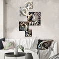 thumbnail image 1 of Designart "White Fractal Spiralling II" Modern Geometric Metal Wall Art Prints Set, 1 of 5
