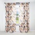 thumbnail image 1 of Designart "White Garden Melodies In Classic Style" Botanical Traditional Curtain, Floral Panel, 1 of 6