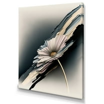 Designart White Gerber Flowers Hyperrealistic I Canvas Wall Art