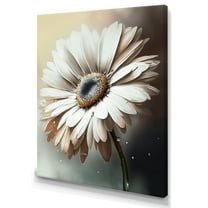 Designart White Gerbera Flowers II Canvas Wall Art