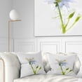 thumbnail image 1 of Designart White Green Watercolor Flower Sketch - Floral Throw Pillow - 16x16, 1 of 5
