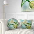 thumbnail image 1 of Designart White Lily Flower Sketch Watercolor - Floral Throw Pillow - 12x20, 1 of 5