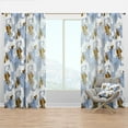thumbnail image 1 of Designart 'White Orchid Blossom Color Pattern' Mid-Century Modern Curtain Panel, 1 of 4