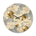 thumbnail image 1 of Designart 'White Orchid Blossom Color Pattern' Mid-Century Modern Wood Wall Clock, 1 of 5