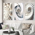 thumbnail image 1 of Designart "White Spiral Universe Fractal Realm I" Fractals Framed Wall Art Set Of 3 - White Transitional Frame Gallery Wall Set For Home Decor, 1 of 6