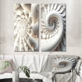 thumbnail image 1 of Designart "White Spiral Universe Fractal Realm I" Fractals Wall Art Set Of 2 - Transitional White Gallery Wall Set For Home Decor, 1 of 1