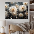 thumbnail image 1 of Designart "White Teal Dandelion Euphony I" Floral Wall Art Living Room, 1 of 5