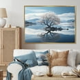 thumbnail image 1 of Designart "White Tree Shades Of Calm" Landscape Trees Floater Framed Canvas Art Print, 1 of 7