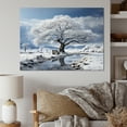 thumbnail image 1 of Designart "White Tree Winters Beauty I" Landscape Trees Canvas Print, 1 of 5