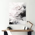 thumbnail image 1 of Designart "White Twist Watercolor I" Abstract Painting Canvas Print, 1 of 5
