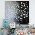 thumbnail image 1 of Designart "White Willow Leaves" Leaves Floater Framed Canvas Prints, 1 of 5