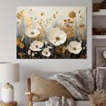 thumbnail image 1 of Designart "White Yellow Minimalism Flower composition" Abstract Botanicals Wall Decor, 1 of 5