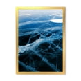 thumbnail image 1 of Designart 'White and Blue Ice Structure II' Modern Framed Art Print, 1 of 4