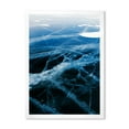 thumbnail image 1 of Designart 'White and Blue Ice Structure II' Modern Framed Art Print, 1 of 4