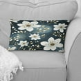 thumbnail image 1 of Designart "Whitecap Floral Serenity" Floral Printed Throw Pillow, 1 of 5
