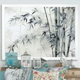thumbnail image 1 of Designart "Wild Bamboo In Black And White" Bamboo Picture Framed Canvas Wall Art, 1 of 5