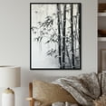 thumbnail image 1 of Designart "Wild Bamboo In Black And White I" Bamboo Floater Framed Canvas Prints, 1 of 5