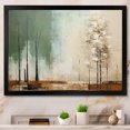 thumbnail image 1 of Designart "Wild Essence Collage in Green Beige II" Abstract Framed Wall Art Decor - Modern Green Tachisme Entryway Framed Wall Art Print, 1 of 6