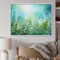 thumbnail image 1 of Designart "Wild Ferns Amongst Blooms" Flower Field Floater Framed Wall Art Prints, 1 of 5