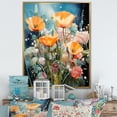 thumbnail image 1 of Designart "Wild Harmony In Garden Delights" Plants Floater Framed Canvas Art Print, 1 of 5