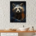 thumbnail image 1 of Designart "Wild Raccoon Washing Time" Bathroom Wall Art Prints, 1 of 1
