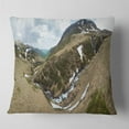 thumbnail image 1 of Designart Wild Sprint Mountain Panorama - Landscape Printed Throw Pillow - 18x18, 1 of 4