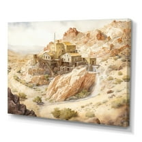 Designart Wild West Mine In Arizona IV Canvas Wall Art