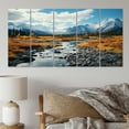 thumbnail image 1 of Designart "Wilderness of the Canadian Yukon III" Landscapes Metal Wall Art Set, 1 of 1