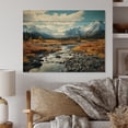 thumbnail image 1 of Designart "Wilderness of the Canadian Yukon III" Landscapes Print on Natural Pine Wood, 1 of 1