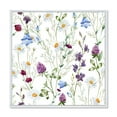 thumbnail image 1 of Designart 'Wildflowers Clover Bell and Chamomile I' Traditional Framed Canvas Wall Art Print, 1 of 5