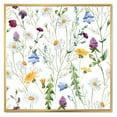 thumbnail image 1 of Designart 'Wildflowers Clover Bell and Chamomile III' Traditional Framed Canvas Wall Art Print, 1 of 5