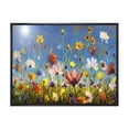 thumbnail image 1 of Designart 'Wildflowers and Daisies In Summer Garden Field II' Traditional Framed Canvas Wall Art Print, 1 of 5