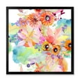 thumbnail image 1 of Designart 'Wildflowers and Vibrant Wild Spring Leaves I' Traditional Framed Art Print, 1 of 4