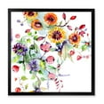 thumbnail image 1 of Designart 'Wildflowers and Vibrant Wild Spring Leaves XI' Modern Framed Art Print, 1 of 4