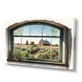 thumbnail image 1 of Designart Window View Of Barn Canvas Wall Art, 1 of 5