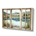 thumbnail image 1 of Designart Window View To Lake Canvas Wall Art, 1 of 5