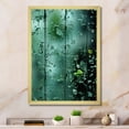 thumbnail image 1 of Designart "Window View of Abstract Jungle Gardens" Landscapes Framed Wall Art - Tropical Green Jungle Entryway Framed Wall Art, 1 of 6