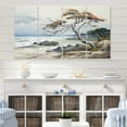thumbnail image 1 of Designart "Windswept Tropics by the Coast" Beach & Ocean Metal Wall Art Set, 1 of 5