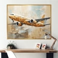 thumbnail image 1 of Designart "Wings Of Adventure For The Passenger Plane" Plane Floater Framed Wall Art Prints, 1 of 5