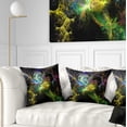 thumbnail image 1 of Designart Wings of Angels Yellow - Abstract Throw Pillow - 16x16, 1 of 5