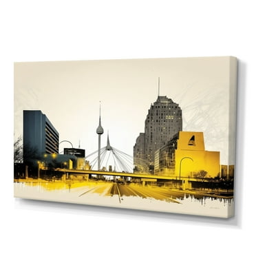 Designart Winnipeg Skyline Of City I Canvas Wall Art