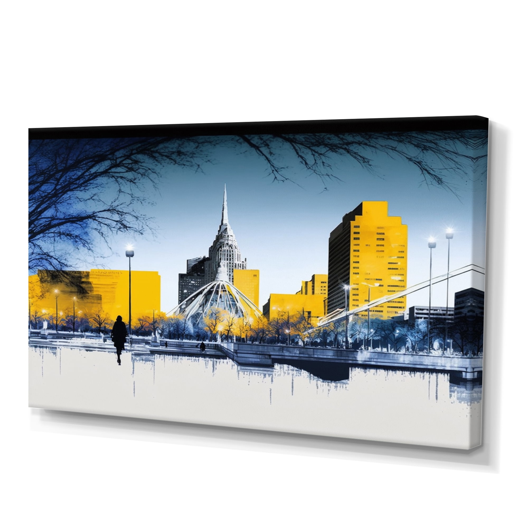 Designart Winnipeg Skyline Of City I Canvas Wall Art