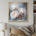 thumbnail image 1 of Designart "Winter Charm Of Chic Peonies" Peonies Floater Framed Wall Art Living Room, 1 of 5